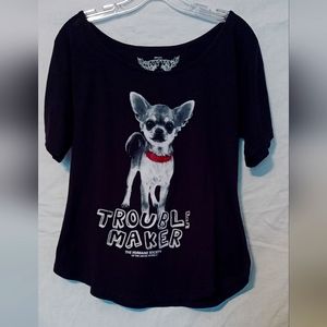 Short sleeve black shirt size small